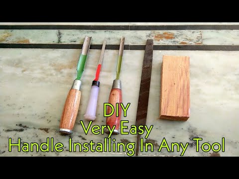 How to Install wooden Handle on Tools - Wooden Handle Installing