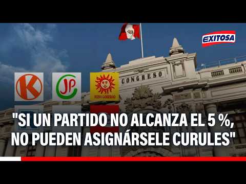 🔴🔵 Juan Sheput: "si un partido no alcanza el 5 %, no pueden asignársele curules"