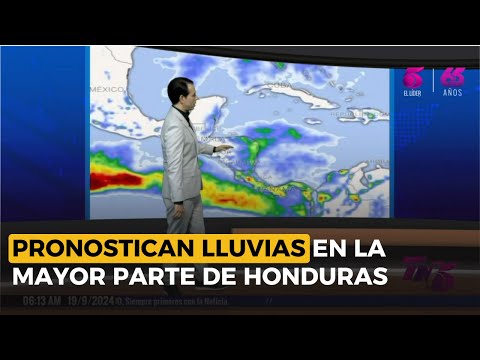 Pronostican lluvias y condiciones inestables en la mayor parte de Honduras