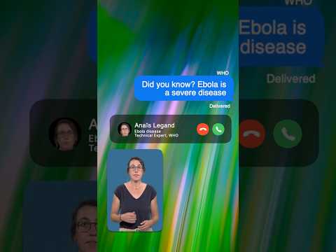 Did you know: Ebola disease is rare but can be serious.