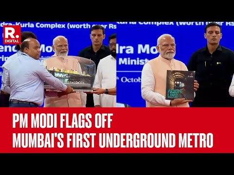 PM Modi Flags Off Mumbai's First Underground Metro Line 3 Between Bandra-Kurla Complex and Aarey