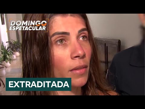 No Domingo Espetacular, Cabrini entrevista brasileira que foi extraditada por tentar matar namorado