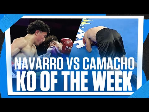 Steven Navarro Lands Vicious Body Shots To Stop Camacho | KO OF THE WEEK
