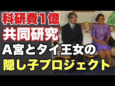 【隠し子視線で考えるとよくわかる！！】A宮とタイ王女の共同研究は科研費1億円！！HCMRは隠し子プロジェクトか！！！～リバイバルNEWS常一郎