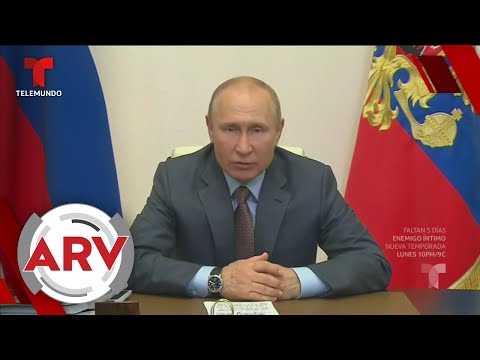 Colocan túnel desinfectante en residencia de Vladimir Putin | Al Rojo Vivo | Telemundo