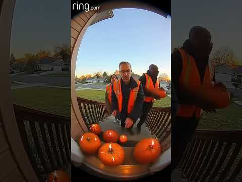 3 HOA Reps Show Up To Take Halloween Props Down!! #funny #doorbell