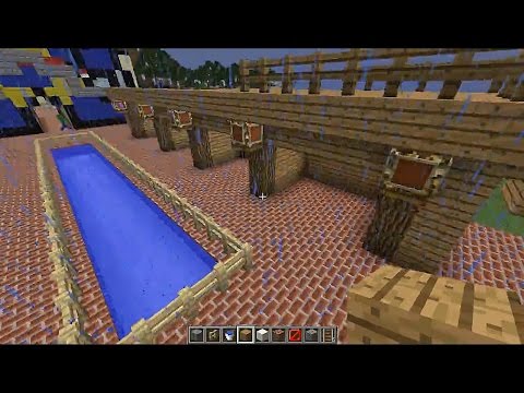 【minecraft】2Dの設計図もなしにレジャーランド造り　#8