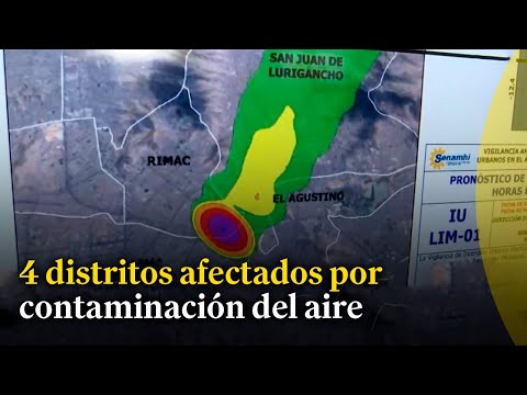 Senamhi: cuatro distritos afectados por contaminaciones tras incendio en Jr. Áncash #LasNoticias
