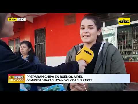 Preparan chipa en Buenos Aires, compatriotas no olvidan sus raíces