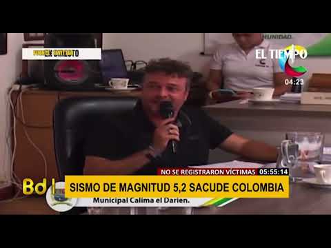 Sismo de 5.2 remeció varias ciudades de Colombia, no hubo heridos