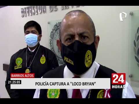 Barrios Altos: Policía Nacional captura al Loco Bryan