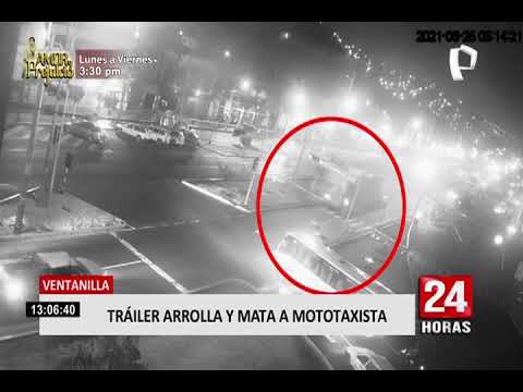 Ventanilla: tráiler impacta contra mototaxi y mata al conductor
