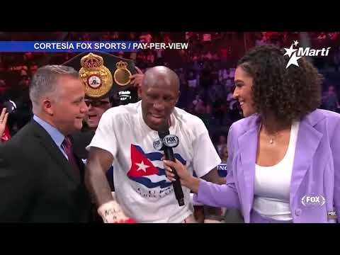 El boxeador cubano Yordenis Ugás se proclamó campeón del mundo al ritmo de la canción Patria y Vida