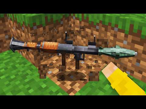 Minecraft, But Drops Are Super Guns..