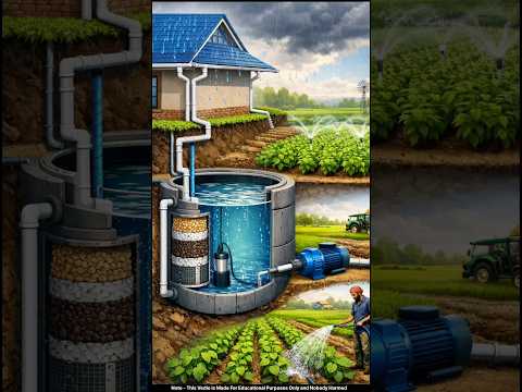 रेन वाटर हार्वेस्टिंग से खेती में बंपर फायदा 😲 #rain #water