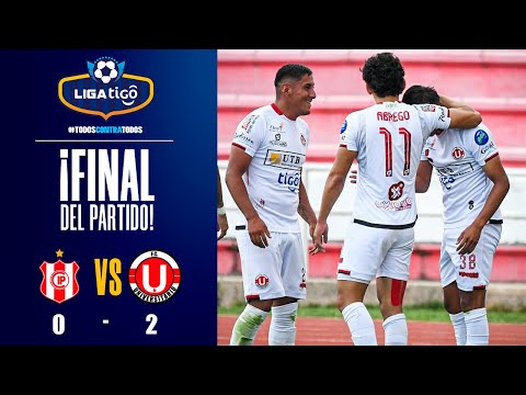 95' ¡Final del partido! FC Universitario ganó en Sucre con goles de Magallanes y Willan Álvarez.