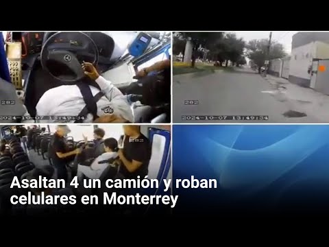 Asaltan 4 un camión y roban celulares