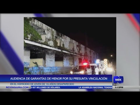 Audiencia de garanti?as de menor por supuesta vinculacio?n en el homicidio de joven de 16 an?os