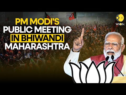 PM Modi LIVE: PM Modi's public meeting in Bhiwandi, Maharashtra | Lok Sabha Election 2024 | WION