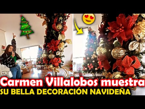 La DECORACIÓN navideña del HOGAR de Carmen Villalobos tiene una MAGIA ESPECIAL