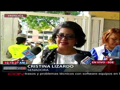Cristina Lizardo se refiere al proceso de votación en elecciones municipales