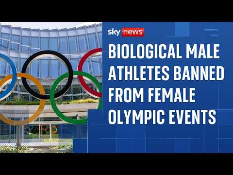 Transgender women athletes banned from female Olympic events