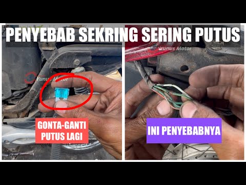 Jangan dijumper kalau sekring sering putus, bahaya..!! Wajib dicari penyebabnya.