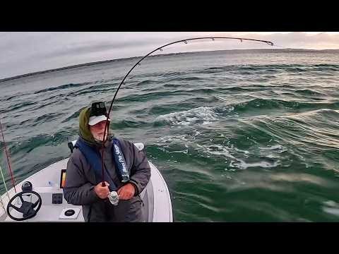 Small Boat + Rough Tidal Rip = Insane Fishing! UNCUT - See Everything!