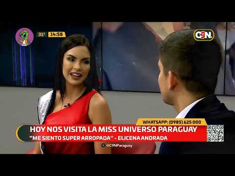 Hoy nos visita la Miss Universo Paraguay
