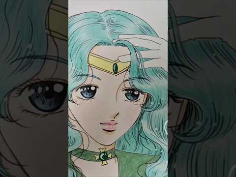 세일러문의 세일러넵튠을 내 그림체로 그리기 #그림 #일러스트 #만화 #애니 #세일러문 #세일러넵튠 #달 #히어로 #영웅 #animation #moon #moonlight