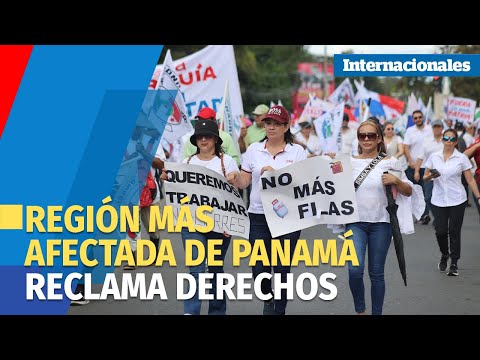 La región más golpeada por la crisis en Panamá reclama su derecho al trabajo y la circulación