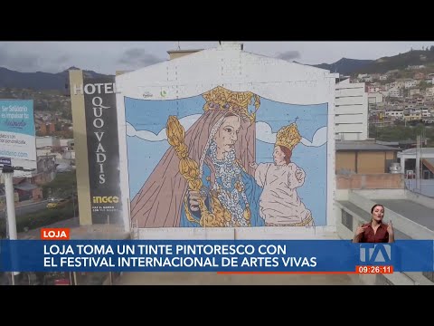 El Festival de Artes Vivas en Loja dejó como huella 10 murales en diversos puntos de la urbe