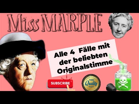 MISS MARPLE -  Alle 4 FÄLLE mit Mr.Stringer   DAS ORIGINAL !  #krimihörspiel   #missmarple #hörmalzu