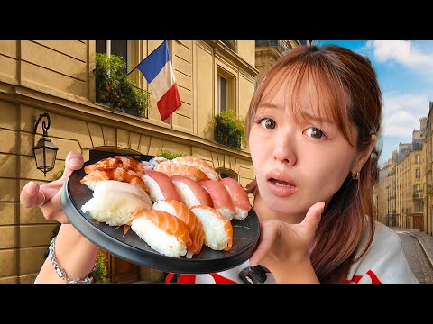 Une Japonaise découvre un Buffet à volonté en France ...