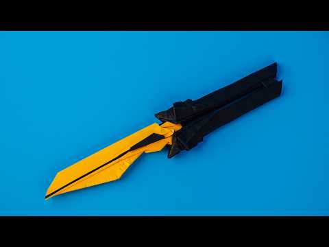종이 <strong>발리송</strong> 만들기!!  실제크기 칼 무기! 페이퍼빌드  Balisong