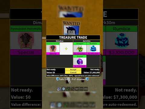 WHAT PPL OFFER FOR PERM MAMMOTH? W OR L?🔥🔥🐘🐘 #bloxfruts #permanent #mammoth