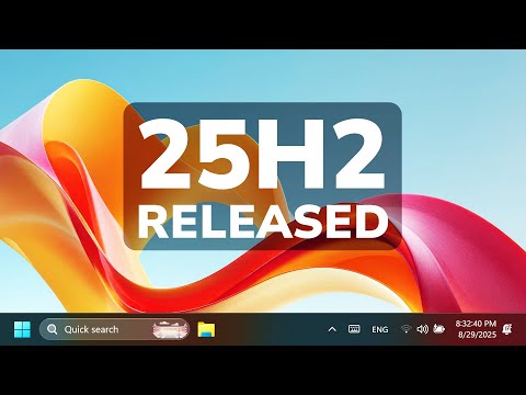 Windows 11 25H2 is Released on the Release Preview Channel