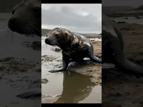 The Seal Just Wanted a Drink… But the Water Is Full of Oil 💔🛢️ #Shorts