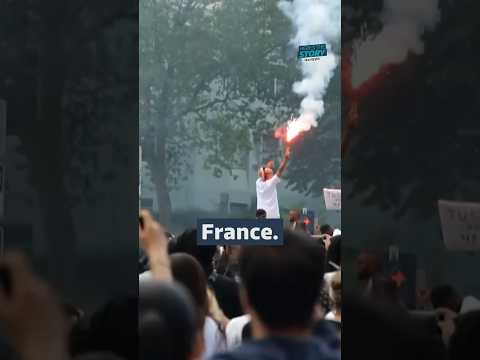 President Emmanuel Macron says social media has played a role in riots happening in #france #itvnews