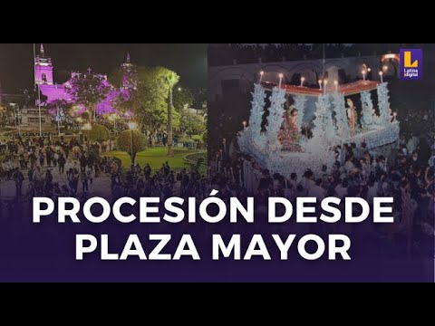 Semana Santa en Ayacucho en vivo: Procesión desde la Plaza Mayor de Huamanga