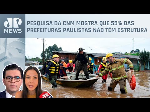 35% dos municípios de SP possuem preparo para eventos climáticos extremos; Amanda e Vilela comentam