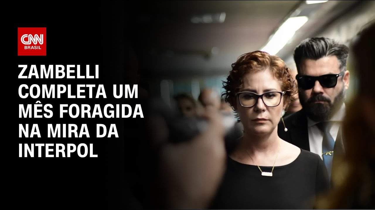 Zambelli está foragida há um mês e segue na mira da Interpol | CNN 360º