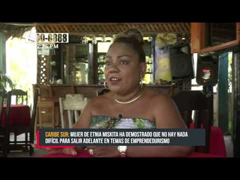 Mujer miskita sobresale entre empresarios turísticos en el Caribe Sur - Nicaragua