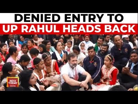 Rahul Gandhi Denied Entry to UP, Thousands Stranded In Political Logjam at Ghazipur Border