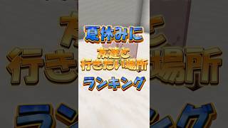 夏休みに友達と行きたい場所ランキング #shorts #マイクラ