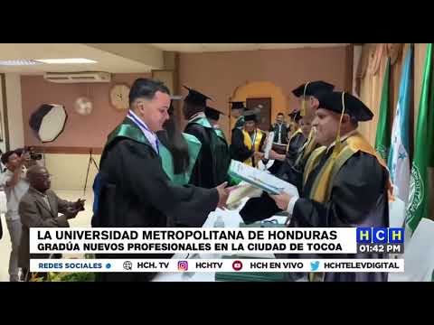Universidad Metropolitana de Honduras gradúa nuevos profesionales en la ciudad de Tocoa