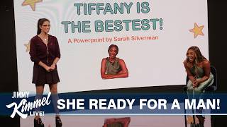 Thumbnail for the video "Sarah Silverman’s PowerPoint to Find Tiffany Haddish a Man" from Jimmy Kimmel Live