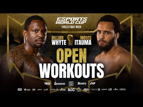 Moses Itauma vs Dillian Whyte Open Workout LIVE | Esports World Cup Fight Week 🏆💥
