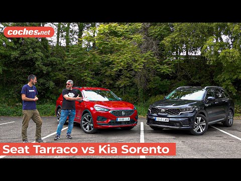 SEAT Tarraco e-Hybrid vs KIA Sorento PHEV #phev | Comparariva / Review en español | coches.net