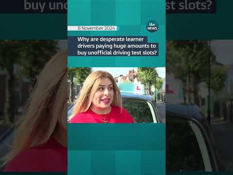 Why are desperate learner drivers paying huge amounts to buy unofficial driving test slots? #itvnews